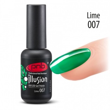 Гель-лак PNB Illusion №007 Lime, 8 мл
