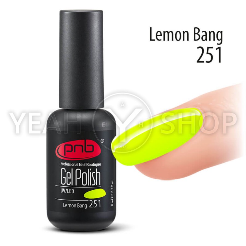Гель-лак PNB Neon Bomb Collection №251 Lemon Bang, 8 мл купить по лучшей цене в Украине