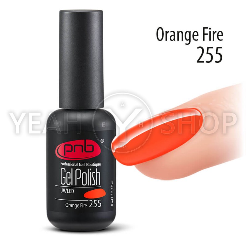Гель-лак PNB Neon Bomb Collection №255 Orange Fire, 8 мл купить по лучшей цене в Украине