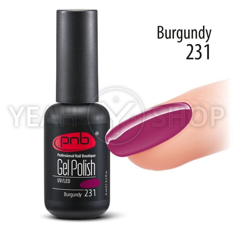 Гель-лак PNB №231 Burgundy, 8 мл купить по лучшей цене в Украине