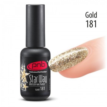 Гель-лак PNB Star Way №181 Gold, 8 мл