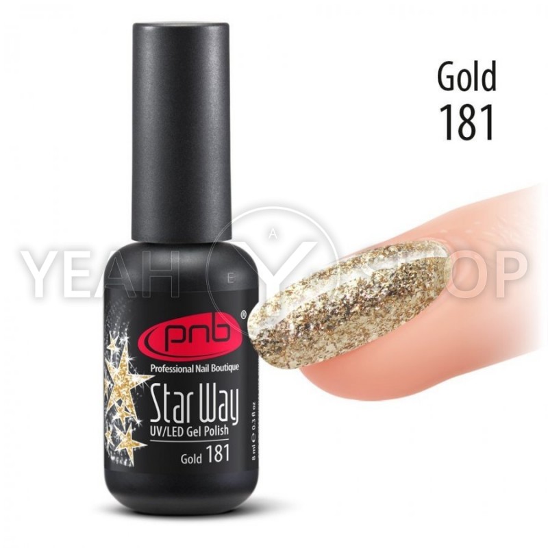 Гель-лак PNB Star Way №181 Gold, 8 мл купить по лучшей цене в Украине