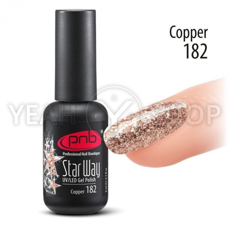Гель-лак PNB Star Way №182 Copper, 8 мл купить по лучшей цене в Украине