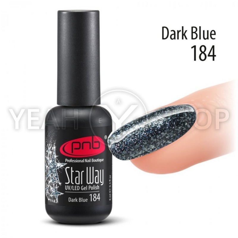 Гель-лак PNB Star Way №184 Dark Blue, 8 мл купить по лучшей цене в Украине