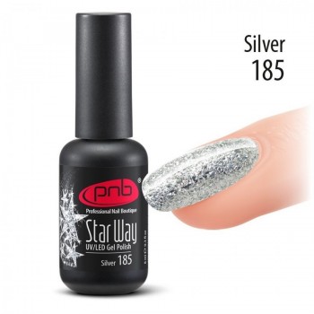 Гель-лак PNB Star Way №185 Silver, 8 мл