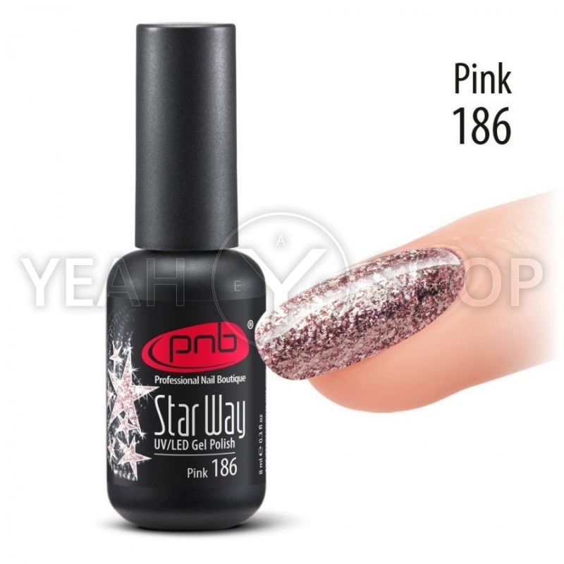 Гель-лак PNB Star Way №186 Pink, 8 мл купить по лучшей цене в Украине