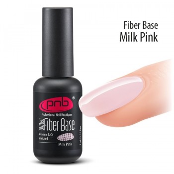 База с нейлоновым покрытием PNB Fiber Base Milk Pink (Молочно-розовая)