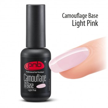 Камуфлирующая база для гель-лака PNB Camouflage Light Pink (Нежно-розовый)