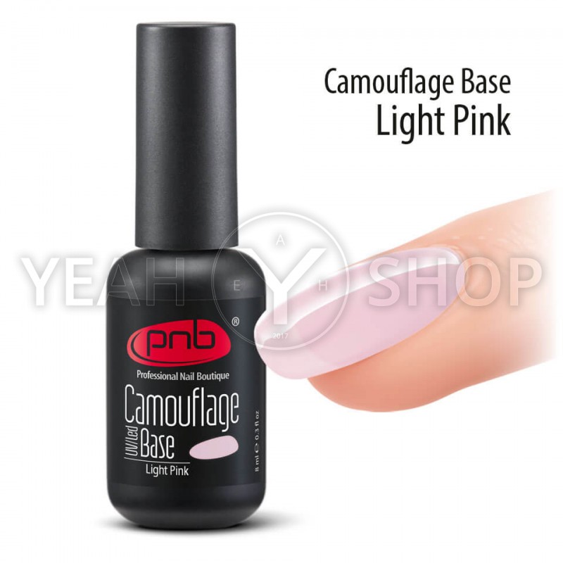 Камуфлирующая база для гель-лаку PNB Camouflage Light Pink (Ніжно-рожевий): купити за кращою ціною в Україні