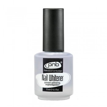 Отбеливающее покрытие для ногтей Nail Whitener PNB, 15 мл