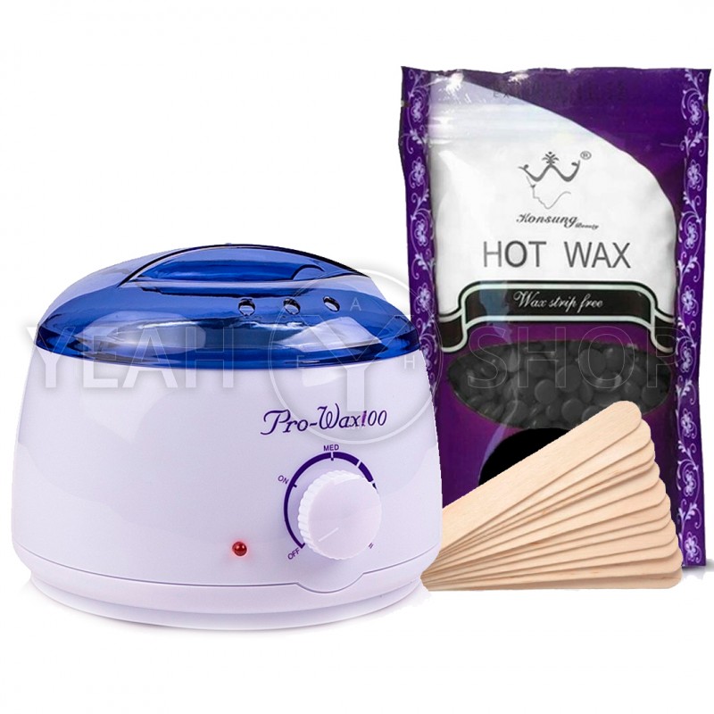 Набір для депіляції гарячим воском Pro-wax 100 Білий: купити за кращою ціною в Україні