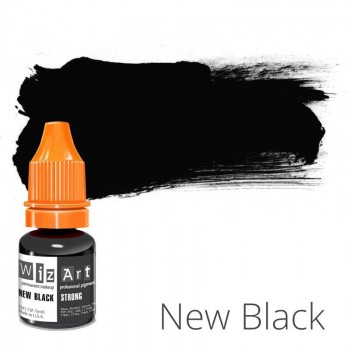 Пігмент для татуажу WizArt Strong New Black 5 мл: купити за кращою ціною в Україні