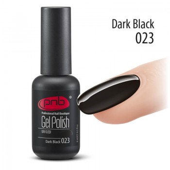 Гель-лак PNB №023 Dark Black, 8 мл купить по лучшей цене в Украине