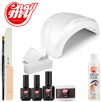 Набор для наращивания ногтей My Nail (для новчиков) с лампой SUN One на 48 Вт