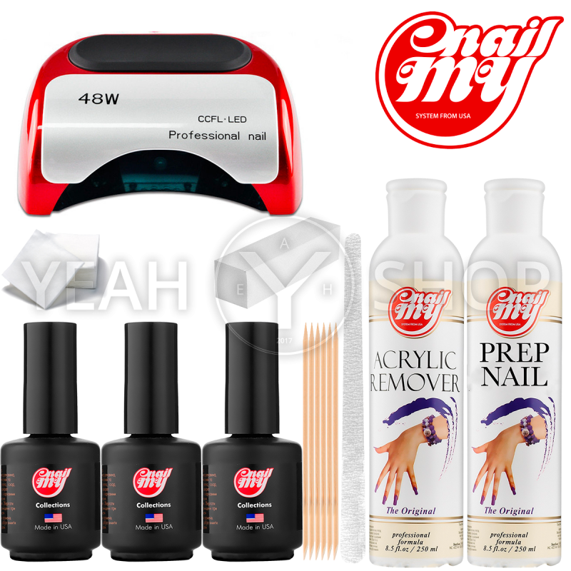 Стартовий набір гель-лаків My Nail з LED + CCFL лампою на 48 Вт: купити за кращою ціною в Україні