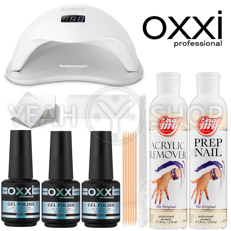 Стартовий набір гель-лаків Oxxi з UV / LED лампою SUN 5 на 48 Вт: купити за кращою ціною в Україні