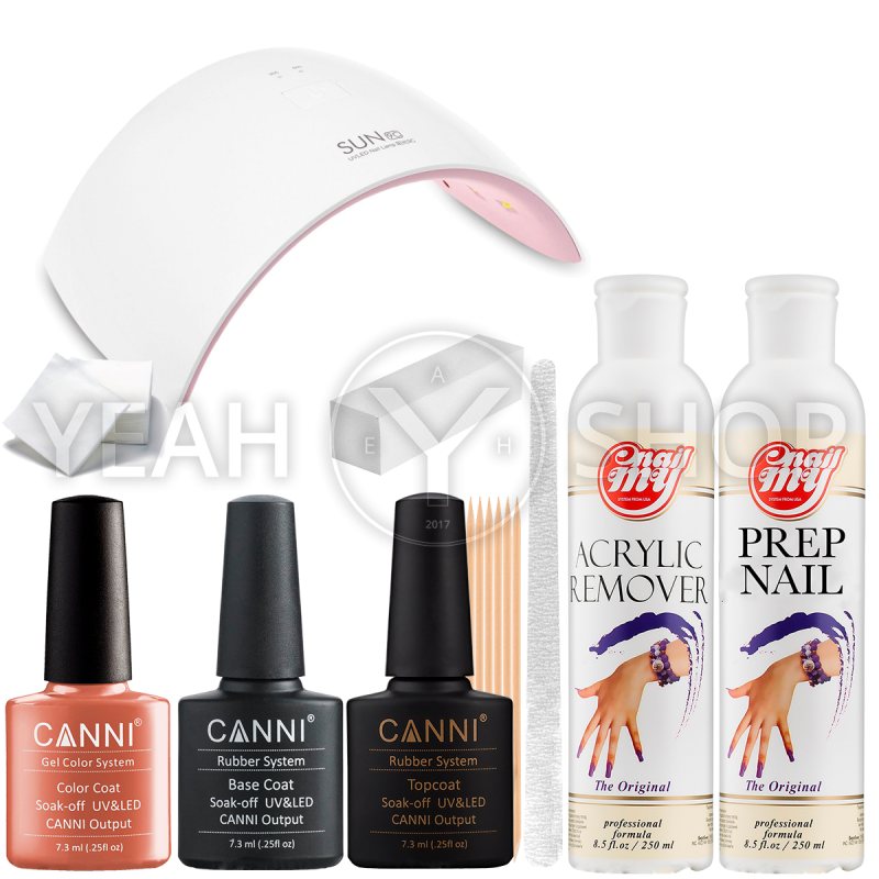 Стартовый набор гель-лаков Canni с лампой SUN 9 купить по лучшей цене в Украине