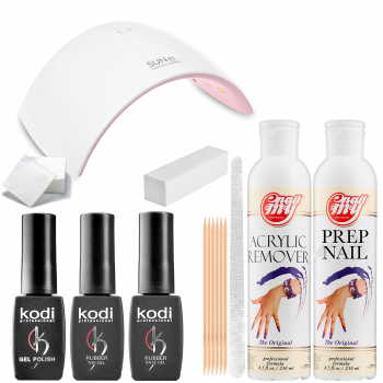 Стартовий набір гель-лаків Kodi з лампою SUN 9