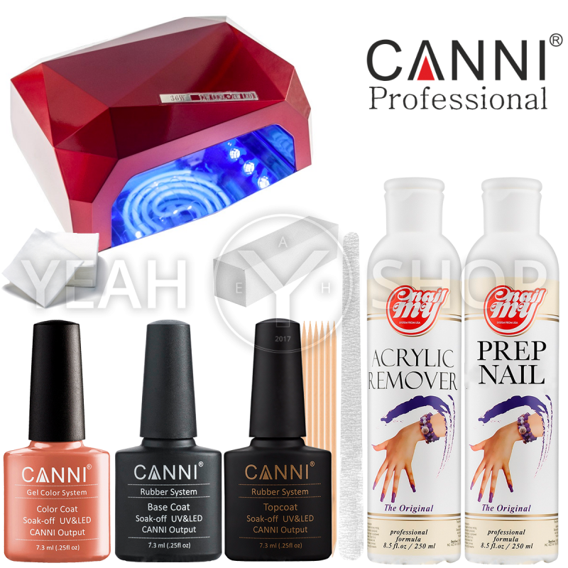 Стартовий набір гель-лаків Canni з LED + CCFL лампою на 36 Вт: купити за кращою ціною в Україні