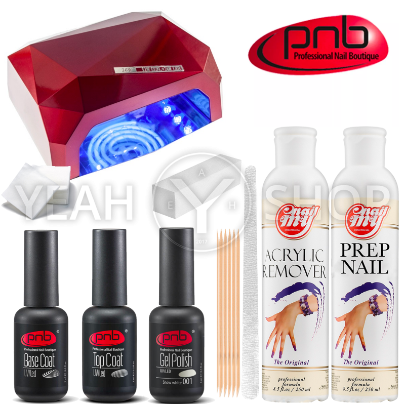 Стартовий набір гель-лаків PNB з LED + CCFL лампою на 36 Вт: купити за кращою ціною в Україні