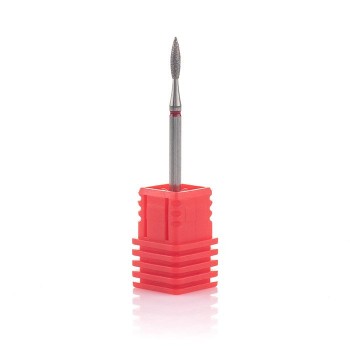 Насадка для фрезера алмазна "Полум'я" - 243 021-R Червона