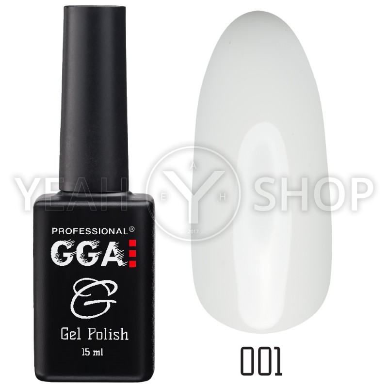 Гель лак GGA Professional 10 мл 001 Classic White: купити за кращою ціною в Україні