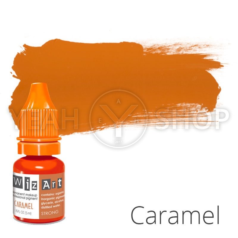 Пігмент для татуажу WizArt Strong Caramel 5 мл: купити за кращою ціною в Україні