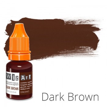 Пігмент для татуажу WizArt Strong Dark Brown 10 мл