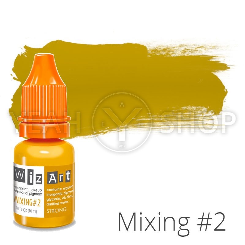 Пігмент для татуажу WizArt Strong Mixing # 2 10 мл: купити за кращою ціною в Україні