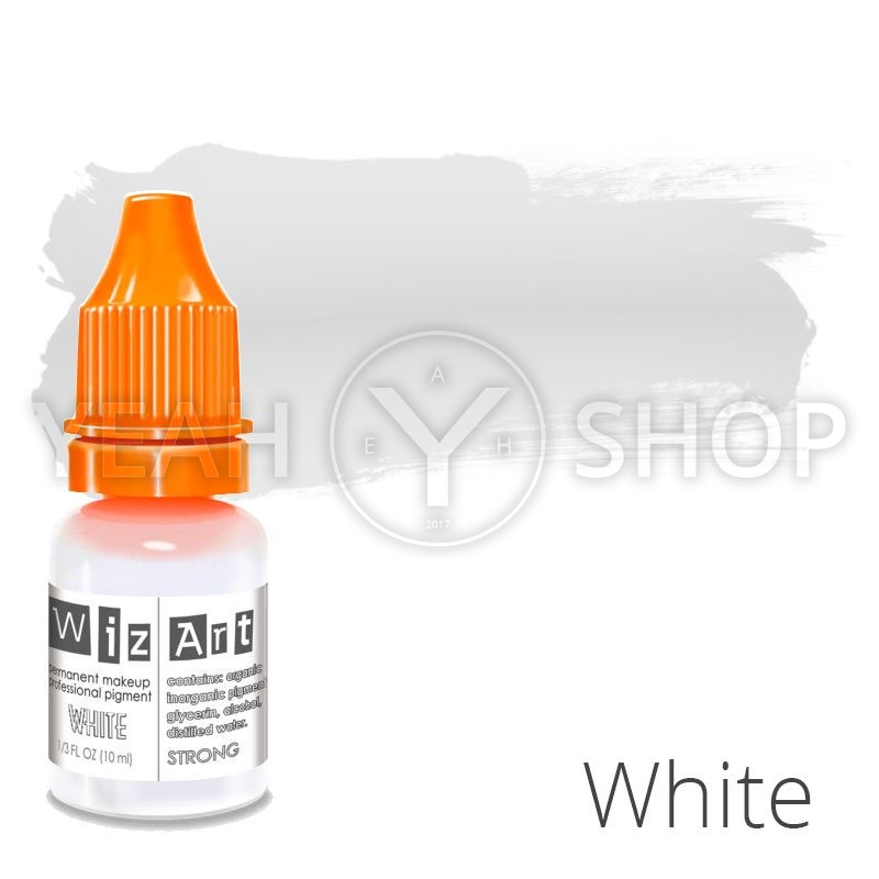 Пігмент для татуажу WizArt Strong White 10 мл: купити за кращою ціною в Україні