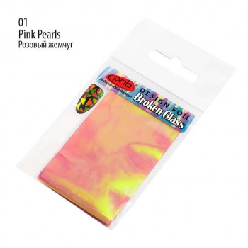 Фольга «Broken Glass» PNB 01 Pink Pearls: купити за кращою ціною в Україні