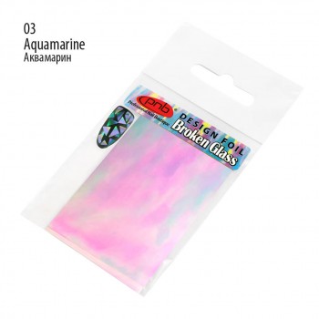 Фольга «Broken Glass» PNB 03 Aquamarine: купити за кращою ціною в Україні