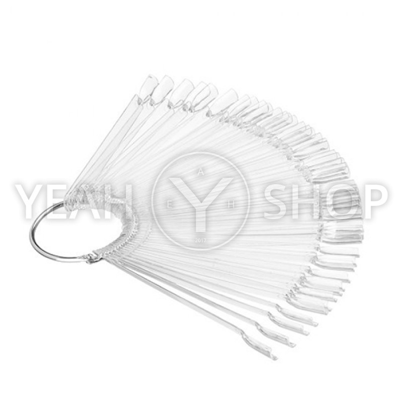 Палитра веер для лаков и дизайна прозрачная 50 шт купить по лучшей цене в Украине