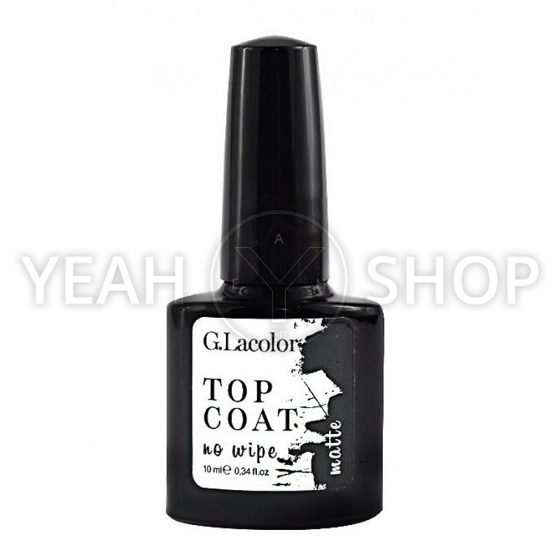 Матовий топ для гель-лаку G. La Color Matte Top Coat No Wipe 10 мл: купити за кращою ціною в Україні
