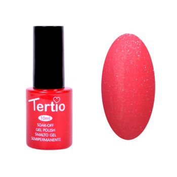 Гель лак №186 (алый с блестками)10 мл Tertio