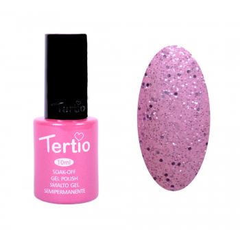Гель лак №171 (рожевий з блискітками) 10 мл Tertio