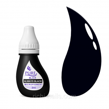 Пигмент для татуажа Biotouch Pure 3 мл Always-Black купить по лучшей цене в Украине