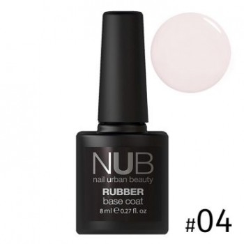 NUB RUBBER BASE COAT №04 Каучукова основа під гель-лак 8 мл