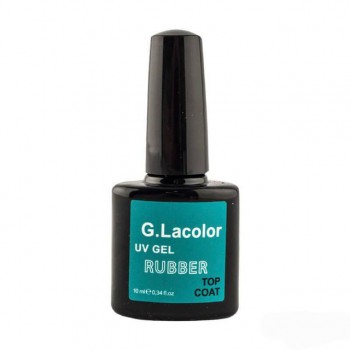 Закріплювач гель-лаку 10 мл G. Lacolor Rubber Top Coat 10 мл